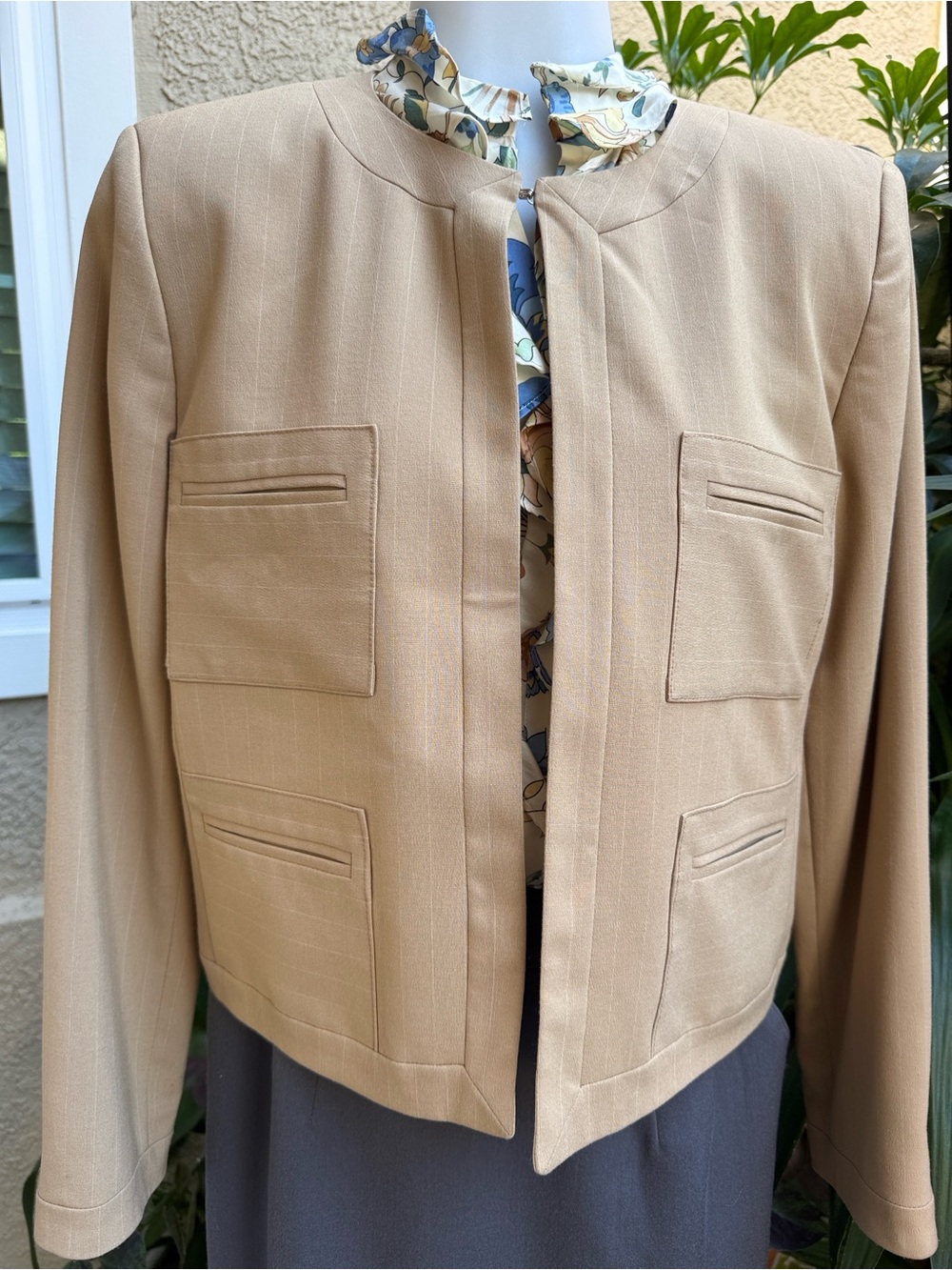 New vintage tan/cream Harve & Benard jacket